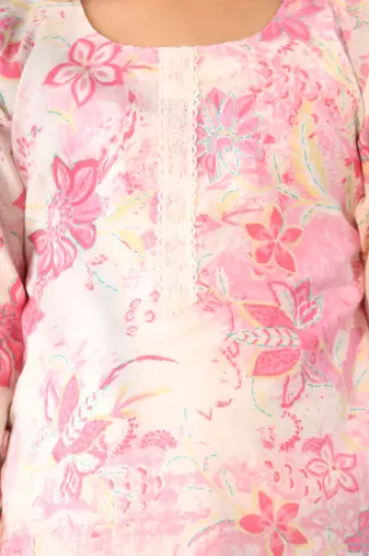  girls' pink only kurta