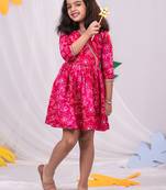  girls' pink dress