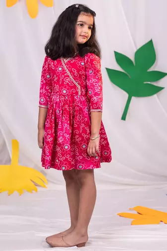  girls' pink dress