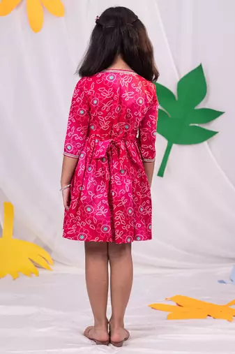  girls' pink dress