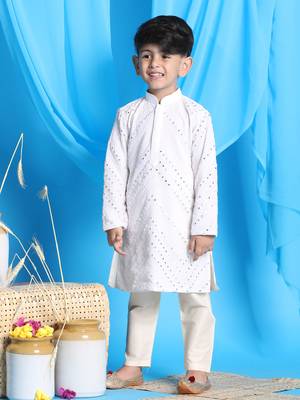 Shrestha by white kurta pyjama set 1