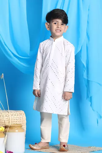 Shrestha by white kurta pyjama set