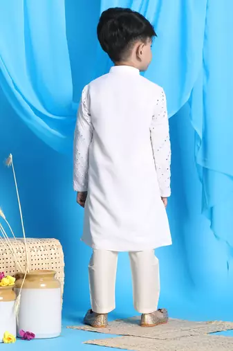 Shrestha by white kurta pyjama set