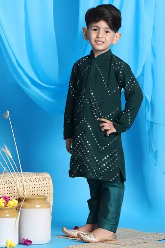 Shrestha by green kurta pyjama set