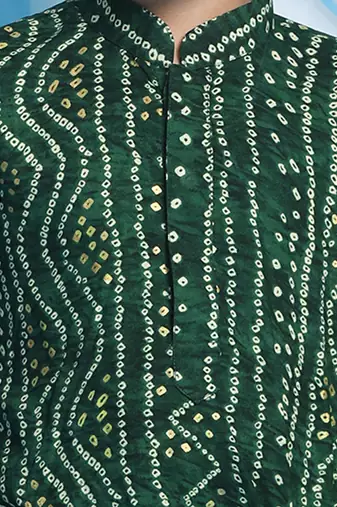 green and rose gold kurta patiala set