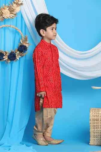 maroon and rose gold kurta patiala set