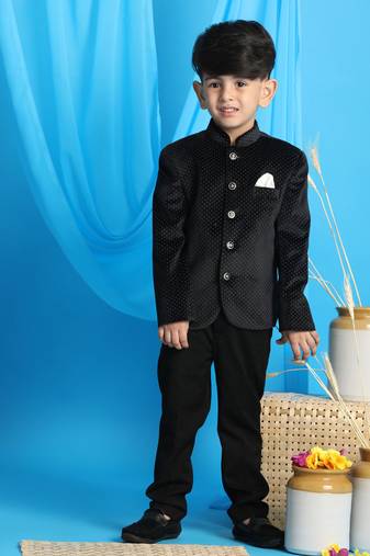  boys' black jodhpuri
