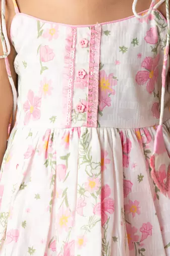  girls' multicolour kurta palazzo set