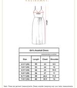  girls' red anarkali set