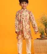 brown kurta pyjama set