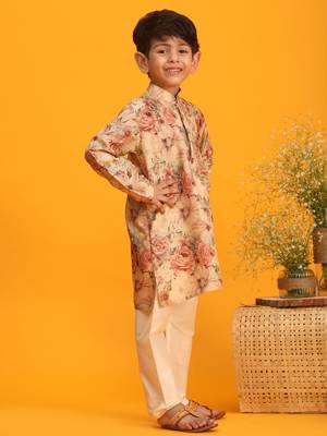 brown kurta pyjama set 2
