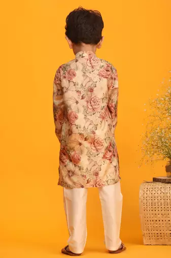 brown kurta pyjama set