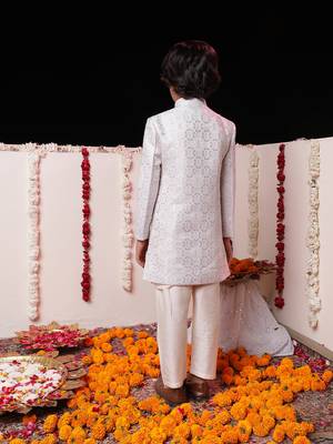 purple and cream sherwani set 3