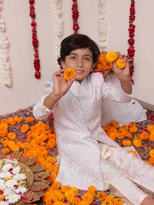 purple and cream sherwani set 4