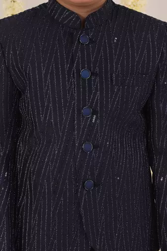 navy blue jodhpuri