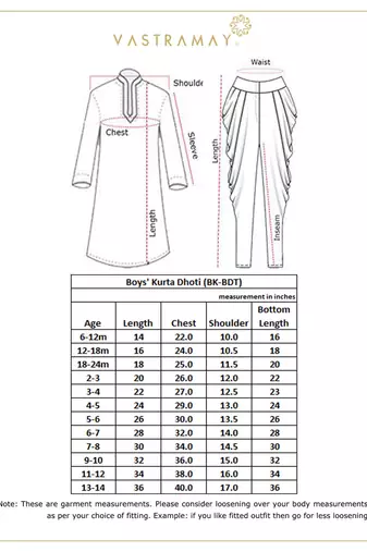  infantred and cream silk blend kurta and dhoti set