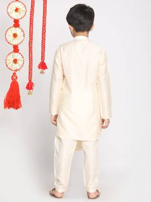 cream kurta pyjama set 3
