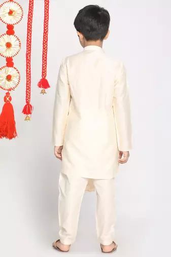 cream kurta pyjama set