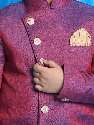 purple and rose gold sherwani set 4