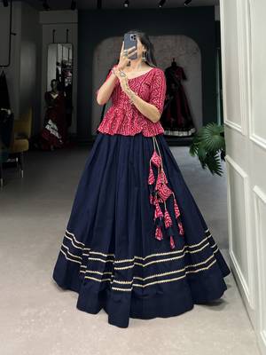 Women's Western Crop Top Lehenga  5