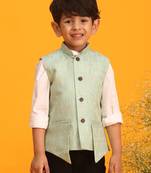 green nehru jacket