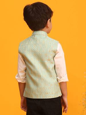 green nehru jacket 3