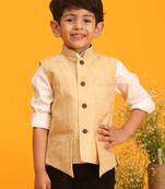 gold nehru jacket