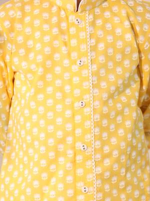  boys' yellow kurta pyjama set 4
