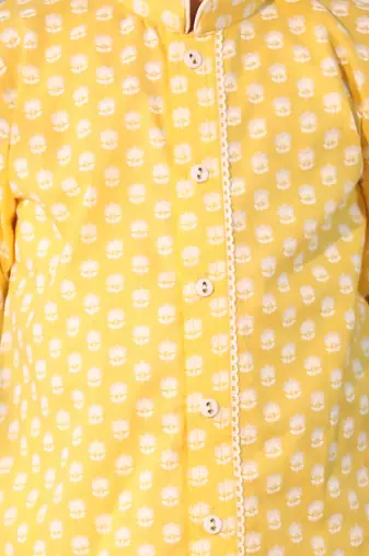  boys' yellow kurta pyjama set
