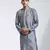  gray silk blend kurta