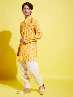  multicolor-base-mustard and cream kurta patiala set 2