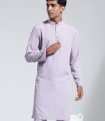 men's purple crepe kurta