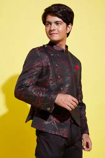 Vastramay yuva boys' maroon jodhpuri