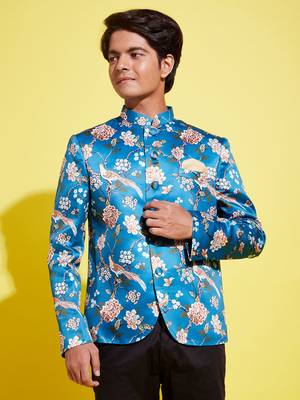 Vastramay yuva boys' turquoise jodhpuri 1