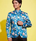 Vastramay yuva boys' turquoise jodhpuri