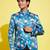 Vastramay yuva boys' turquoise jodhpuri