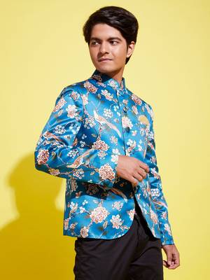 Vastramay yuva boys' turquoise jodhpuri 2