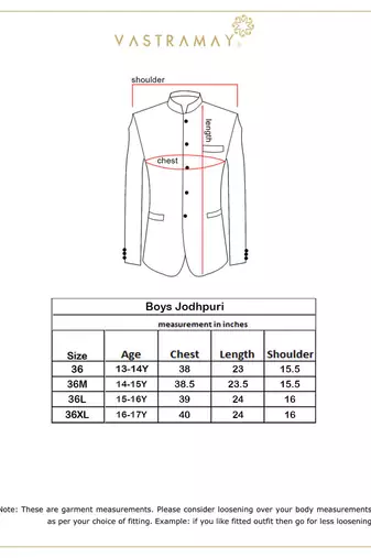 Vastramay yuva boys' turquoise jodhpuri