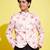 Vastramay yuva boys' multicolor-base-peach jodhpuri