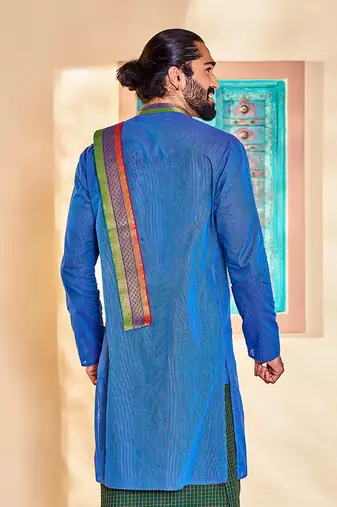  blue cotton kurta