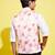Vastramay yuva boys' multicolor-base-peach nehru jacket