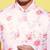Vastramay yuva boys' multicolor-base-peach nehru jacket