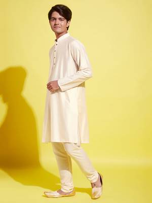 Jbn creationcream kurta pyjama set 2