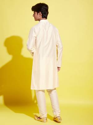 Jbn creationcream kurta pyjama set 3