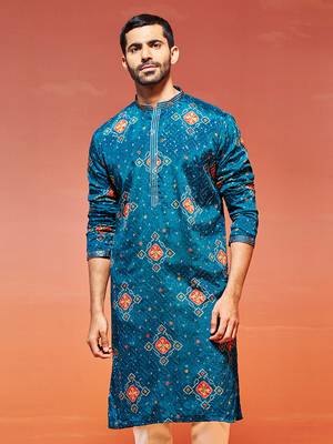  turquoise chinon kurta 3
