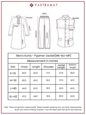 red chinon jacket,kurta and pyjama set. 4
