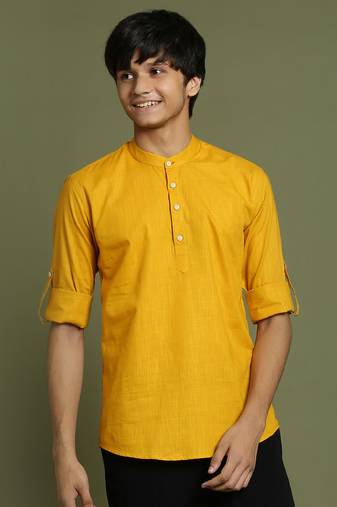  mustard short kurta