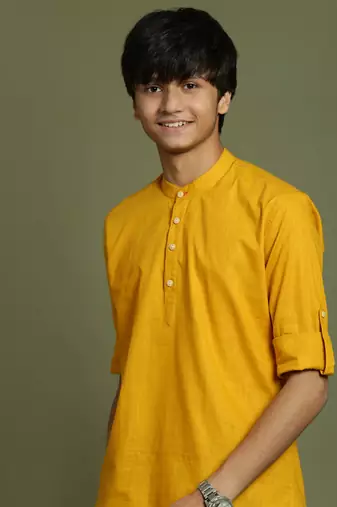  mustard short kurta