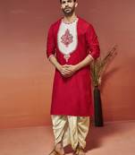 red viscose kurta
