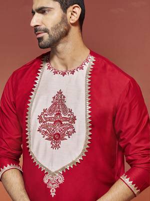  red viscose kurta 2